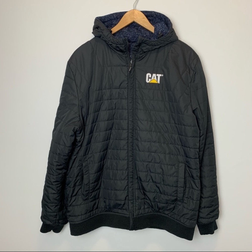 Cat reversible hooded jacket